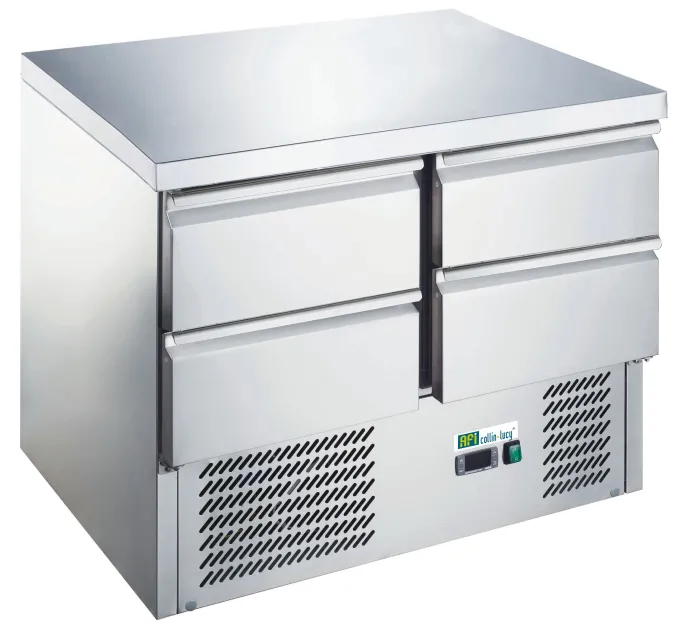 Saladette Réfrigérée Inox Série Star 700 avec 4 Tiroirs GN 1/1 - AFI Collin Lucy