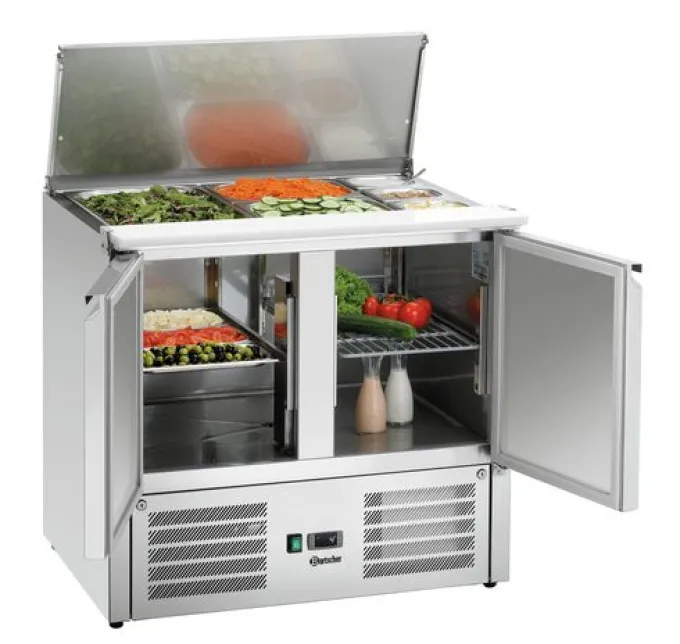Saladette Réfrigérée 2 Portes avec Couvercle 900T2 - Bartscher