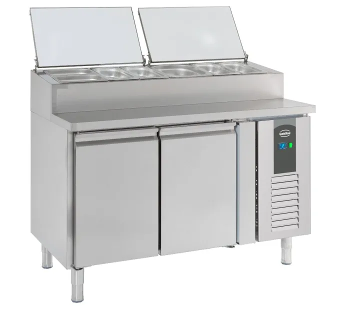 Saladette Réfrigérée - 2 Portes Avec Couvercle - Combisteel