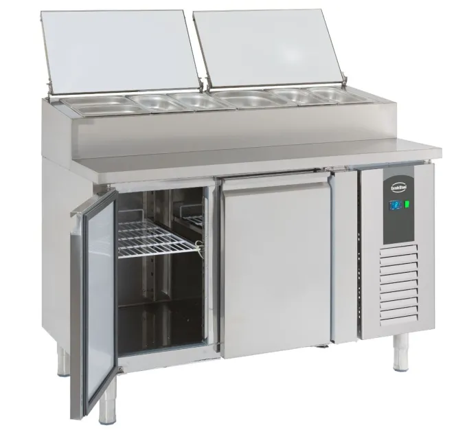 Saladette Réfrigérée - 2 Portes Avec Couvercle - Combisteel