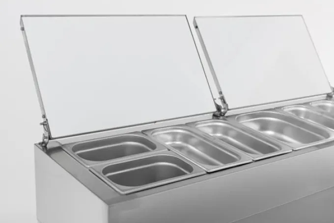 Saladette Réfrigérée - 2 Portes Avec Couvercle - Combisteel