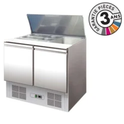Saladette Réfrigérée Positive 257 L - 2 Portes - Avec Groupe Logé - Nosem