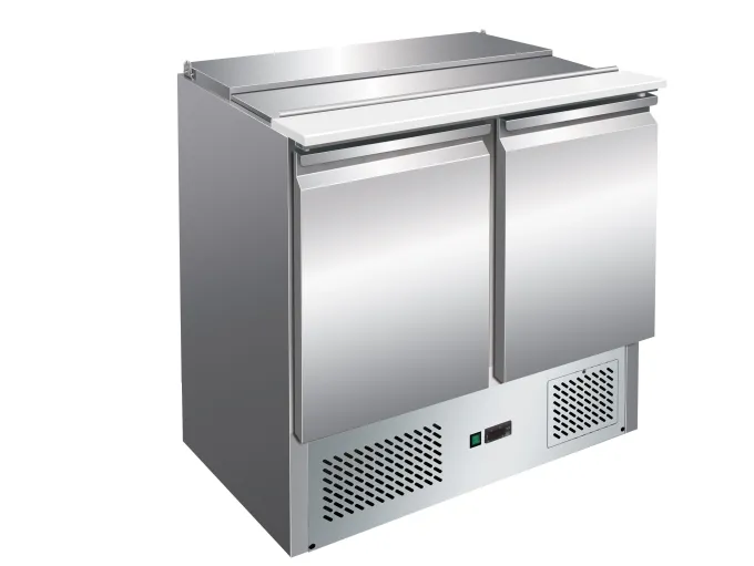 Saladette Réfrigérée Positive 257 L - 2 Portes - Avec Groupe Logé - Nosem