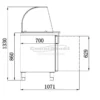 Saladette réfrigérée vitrée - 3 portes - Combisteel