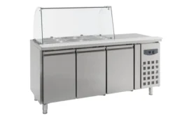 Saladette réfrigérée vitrée - 3 portes - Combisteel