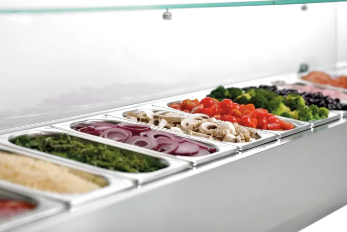 Saladette Réfrigérée Vitrée - 10 x GN 1/4 - GL3-2005 - Bartscher
