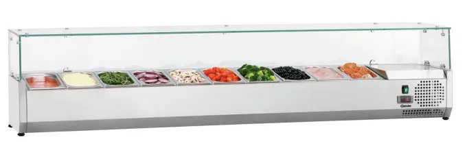 Saladette Réfrigérée Vitrée - 10 x GN 1/4 - GL3-2005 - Bartscher