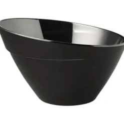 Saladier incliné en mélamine noir Balance APS 245 mm