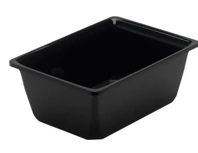 Saladier Rectangulaire 1000ml Plexi Noir - L2G