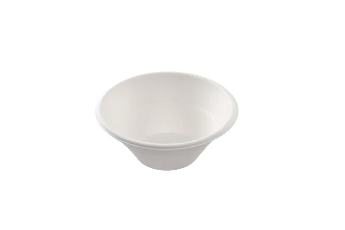 Saladier rond blanc en canne à sucre 500 ml - 600 unités - Betik