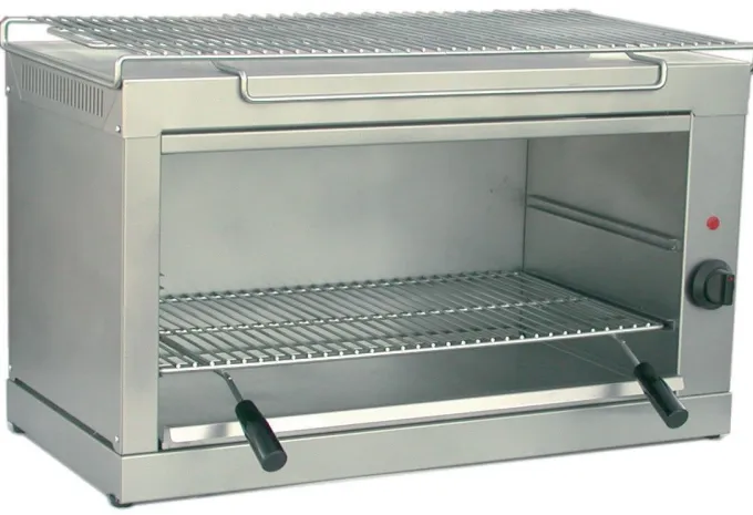 Salamandre électrique fermée - Grille 600 x 300 mm - 2 niveaux - Nosem