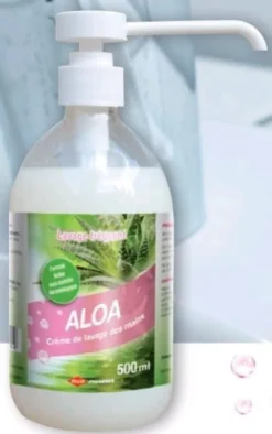 Savon main aloa 500ml colis de 12 flacons - Lot de 5 - Elcopharma