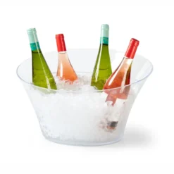 Seau à Champagne Ovale Transparent 44,5 x 41,5 cm - Pujadas