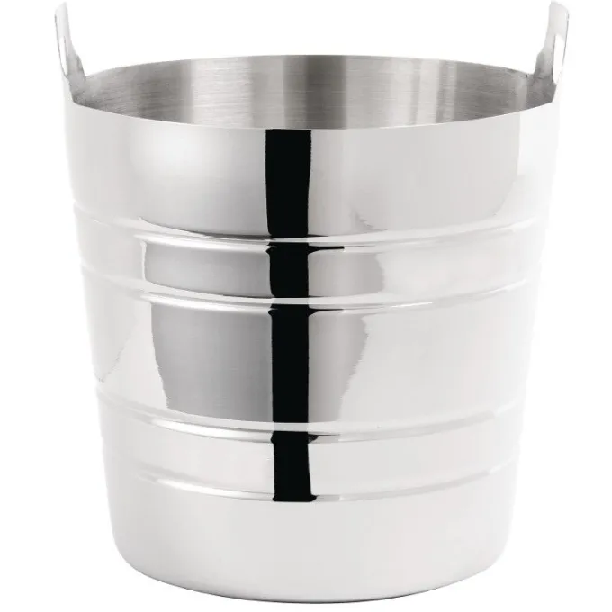 Seau à champagne professionnel en inox poli diamètre 204 mm - Olympia