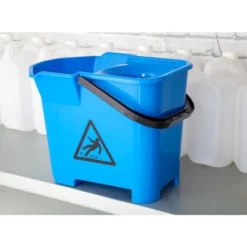 Seau essoreur code couleur bleu Jantex