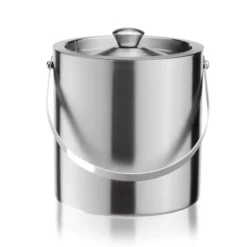 Seau à glace en Acier au nickel-chrome 2,5 L H 185 mm Ø 170 mm - Was Germany