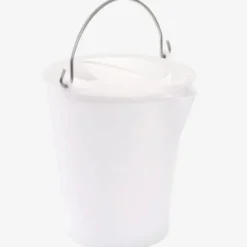 Seau rond 12 L anse inox avec bec verseur - blanc - Gilac