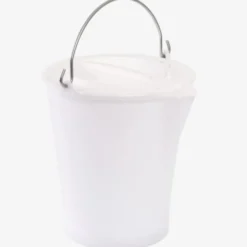 Seau rond 12 L anse inox avec bec verseur - blanc - Gilac