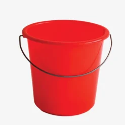 Seau rond léger anse acier 5 L - rouge - Gilac