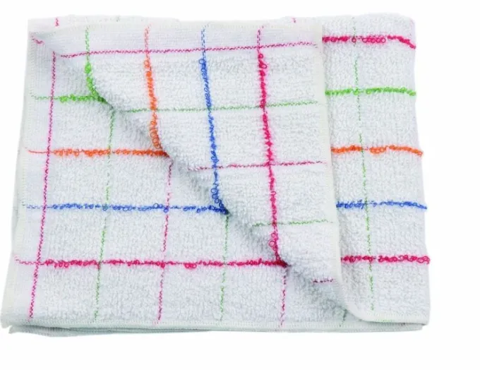 Serpillière Bouclette 50X60 cm Avec Liseré De Couleur - Lot de 5 - Guialto
