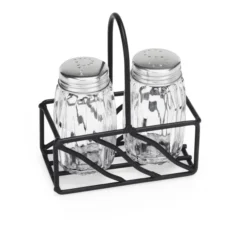 Service Sel et Poivre en Verre/Inox H 110 mm - Was Germany