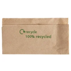 Serviette en papier 1 pli recyclé avec distributeur - Carton de 6000 pièces