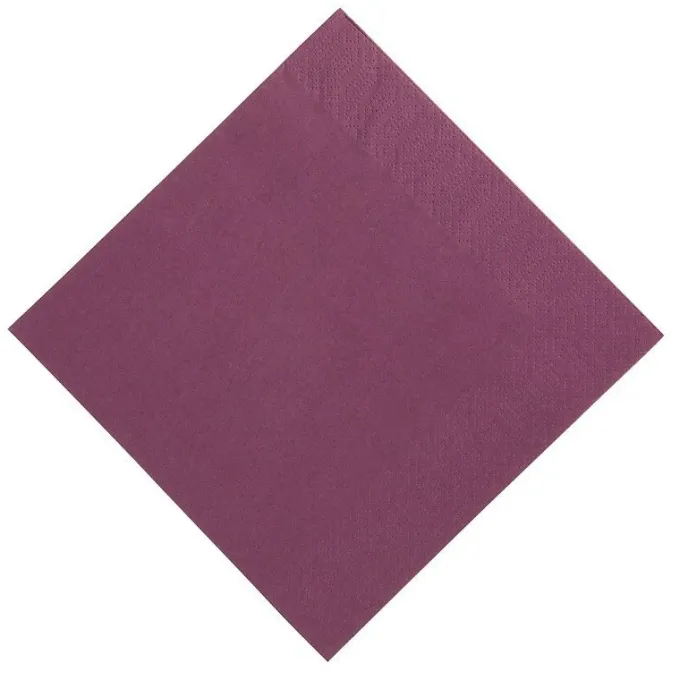 Serviette Ouate Prune 330 mm Lot de 1000 - Duni