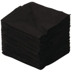 Serviettes cocktail noires 250 mm - Katrin - Carton de 2000