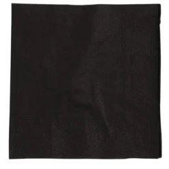 Serviettes cocktail noires 250 mm - Katrin - Carton de 2000