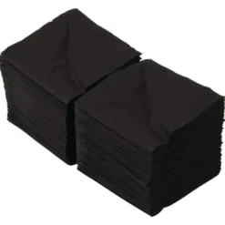 Serviettes cocktail noires 250 mm - Katrin - Carton de 2000