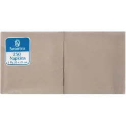 Serviettes Cocktail 2 Plis en Papier Kraft Compostables 250 mm - Lot de 2000