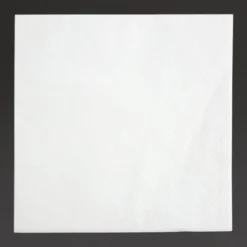 Serviettes Cocktail 2 Plis Format 1/4 Recyclable 240mm Blanches - Lot de 4000 - Fiesta