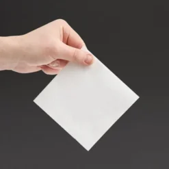 Serviettes Cocktail 2 Plis Format 1/4 Recyclable 240mm Blanches - Lot de 4000 - Fiesta