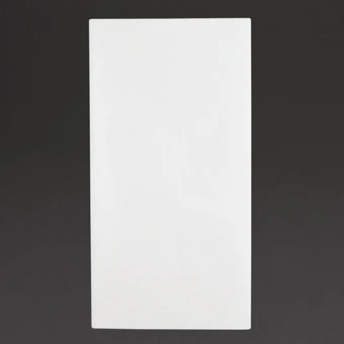 Serviettes Dîner Recyclable 3 Plis Format 1/8 400mm Blanches Lot de 1000 - Fiesta