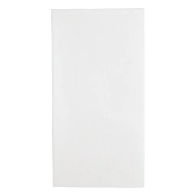 Serviettes Dîner Recyclable 3 Plis Format 1/8 400mm Blanches Lot de 1000 - Fiesta