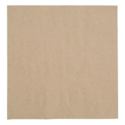 Serviettes Snacking Recyclées 2 Plis Pliage 1/4 Recyclable 330 mm Kraft - Lot de 2000 - Fiesta