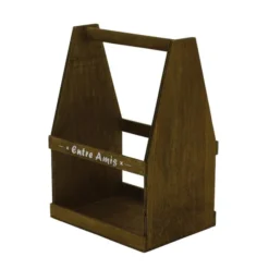 Serviteur Bois 6 Bières Entre Amis 20X15X8.5 cm Lot de 15 - Créapak