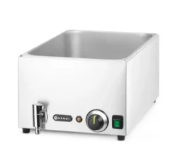 Set Bain-marie avec robinet de vidange HENDI RANGER + 3 x bac GN 1/3 avec couvercle, GN 1/1, 230V/1000W, 605x332x(H)242mm - Hendi