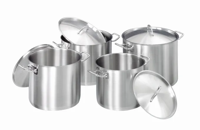 Set 4 Marmites Inox avec Couvercles - Induction - Bartscher