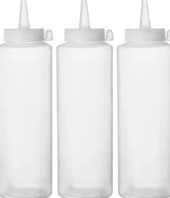 Sets de flacon distributeur - 3 pièces 0,7L Transparent 70x(H)240 mm - Hendi