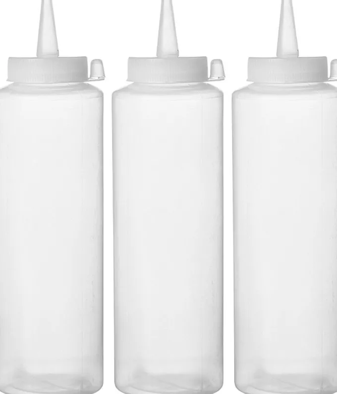 Sets de flacon distributeur - 3 pièces 0,7L Transparent 70x(H)240 mm - Hendi