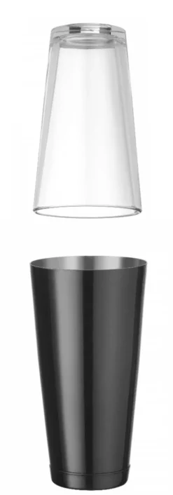 Shaker à Cocktail Boston BarUp 0,8L - Ø90x(h)175 - Noir - Hendi