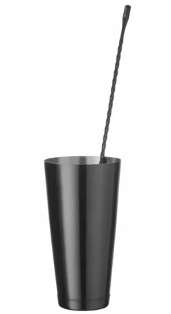 Shaker à Cocktail Boston BarUp 0,8L - Ø90x(h)175 - Noir - Hendi