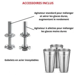 Shaker à 1 Tête Professionnel - 3 Vitesses - 750W - Waring