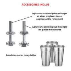 Shaker 2 Têtes Professionnel - 3 Vitesses - 750W - Waring