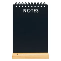 Silhouette ardoise de table ''Notes'' - Socle en bois - Feutre-craie inclus - Securit