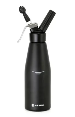 Siphon à chantilly Kitchen Line Noir 0,95 Litre - Hendi