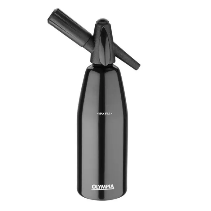 Siphon à Eau de Seltz Noir Professionnel 1 L - Olympia