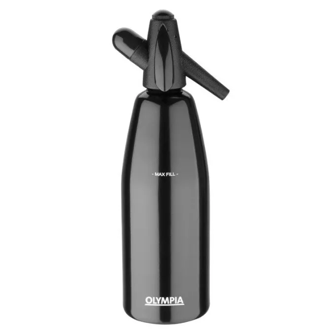 Siphon à Eau de Seltz Noir Professionnel 1 L - Olympia
