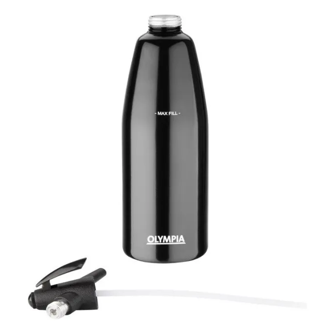 Siphon à Eau de Seltz Noir Professionnel 1 L - Olympia
